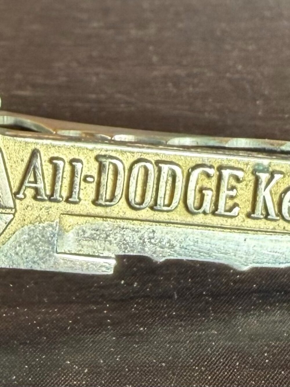 Vtg Balfour 1961 All-Dodge Key Club Clip Souvenir - Gold Plated